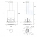 Plans de Cheminée métallique Rocal Prune