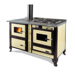 Cuisinière à bois bouilleur mixte ou Piano de cuisson Wekos 120 LGE Rustica