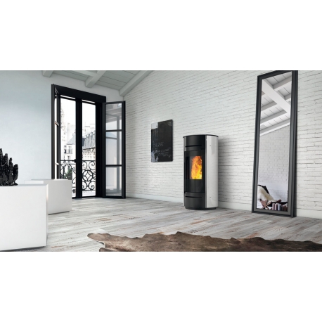 Poêle à granulés étanche EDILKAMIN ANIA AIR TIGHT VITRE Poêle à granulés étanche EDILKAMIN ANIA AIR TIGHT VITRE