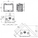 insert à bois nordica 70 ventilé