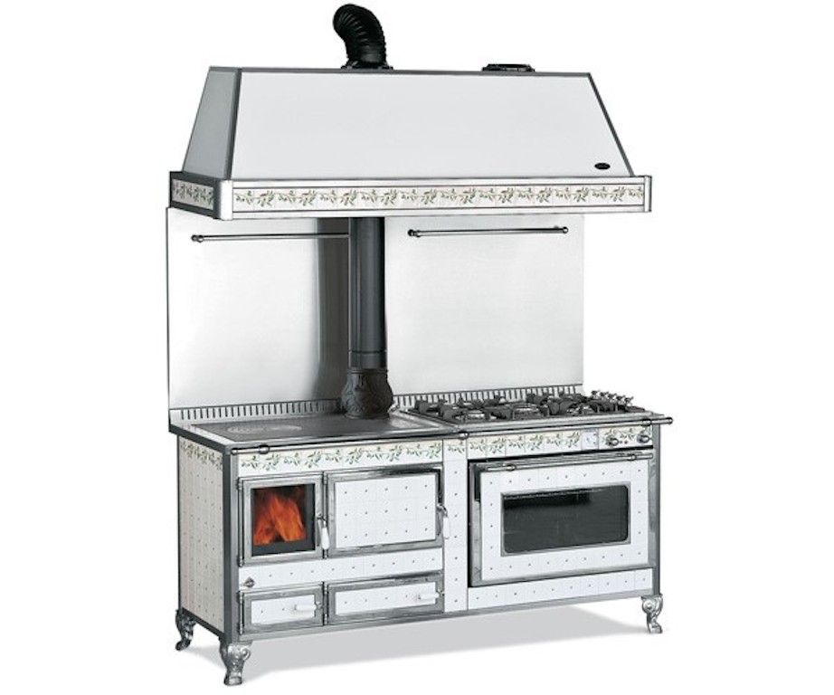 cuisinière à bois wekos antico casale combiné 165 LGE