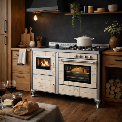 Cuisinière mixte Wekos Modèle 135 LGE chez Poêle & Ambiance sur Valence (Drôme Ardèche)
