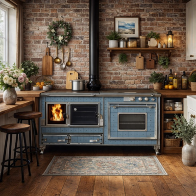 Cuisinière mixte Wekos Modèle 190 LGE chez Poêle & Ambiance sur Valence (Drôme Ardèche)
