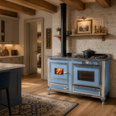 Cuisinière mixte Wekos Modèle 135 LGE chez Poêle & Ambiance sur Valence (Drôme Ardèche)