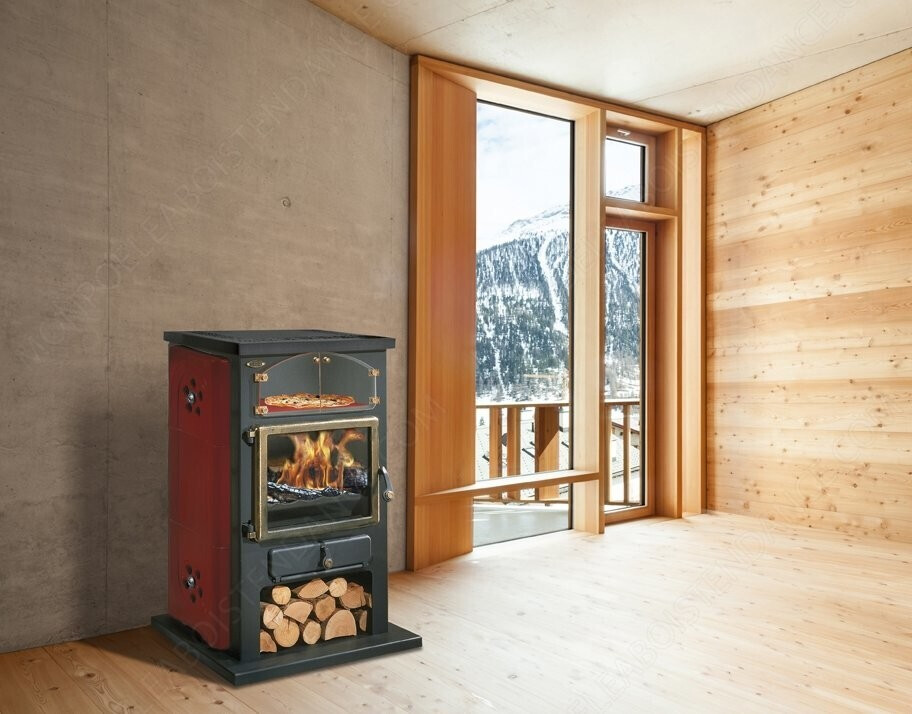 Découvrez le Poêle à bois Godin Chamonix sur Valence (puissance 10kw 78% rendement) chez Poêle & Ambiance, expert des poêles à bois Godin en Drôme et Ardèche