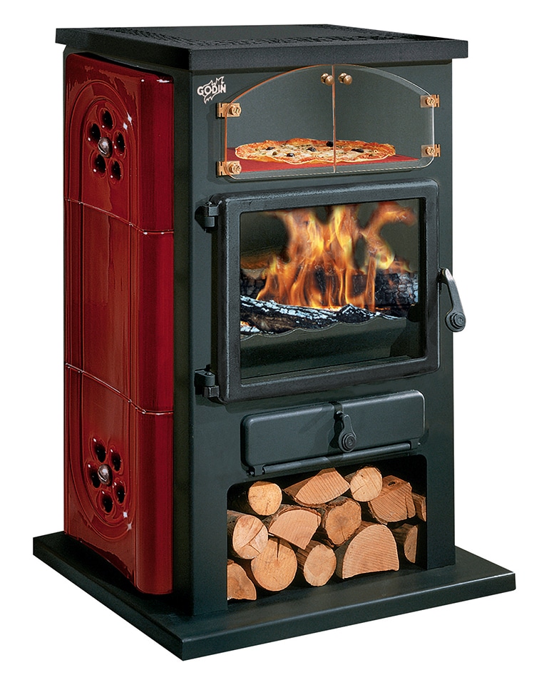 Découvrez le Poêle à bois Godin Chamonix sur Valence (puissance 10kw 78% rendement) chez Poêle & Ambiance, expert des poêles à bois Godin en Drôme et Ardèche
