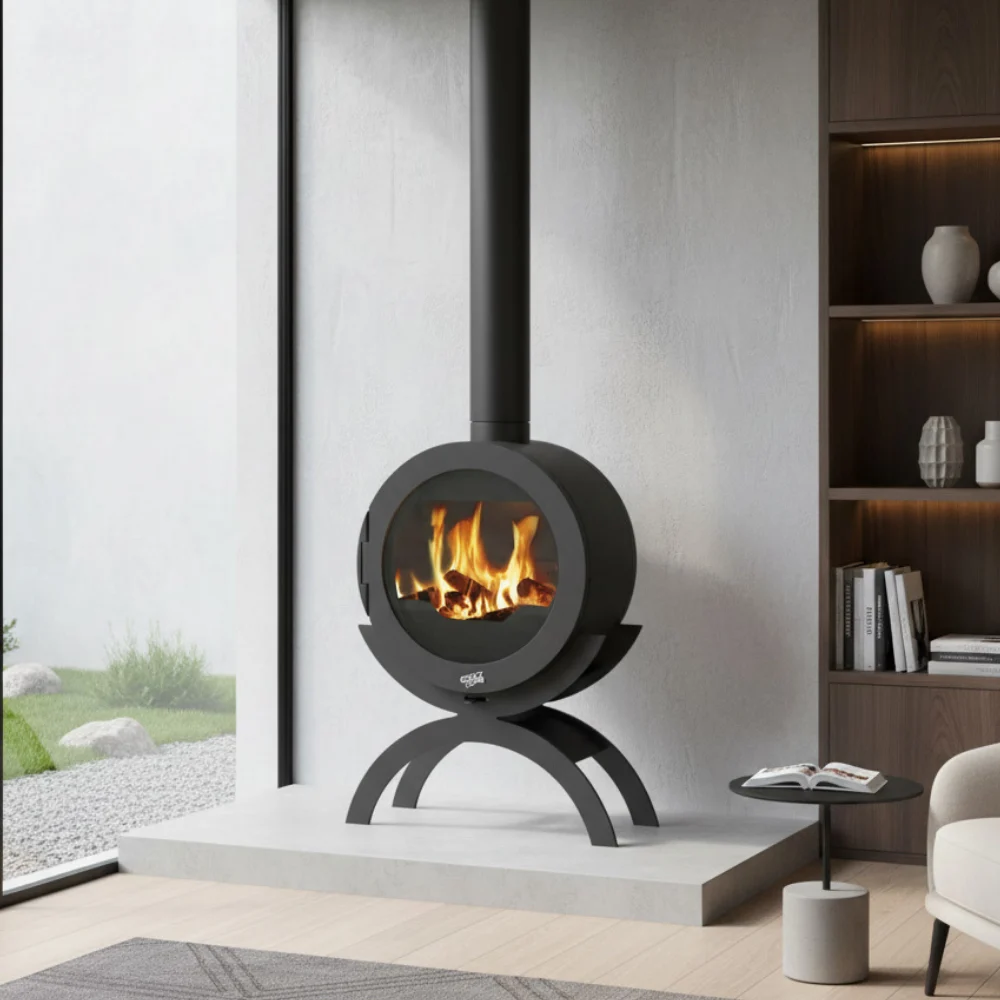 Découvrez le Poêle à bois Godin Bimont à Valence (puissance 10kw 78% rendement) chez Poêle & Ambiance, expert des poêles à bois Godin Bimont en Drôme Ardèche