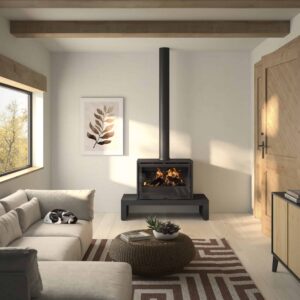 Découvrez le Poêle à bois Godin Mielan à Valence (puissance 11kw 77% rendement) chez Poêle & Ambiance, expert des poêles à bois Godin Mielan en Drôme Ardèche